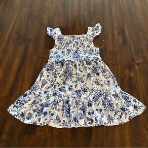Charter Club Smocked Floral Butterfly Garden Girls Dress